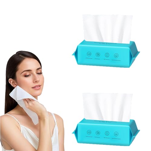 MAYCREATE® Disposable Towels, 144 Count Soft 100% Cotton Facial Dry Wipes, Multi-Purpose Tissue for Face Skin Care, Makeup Remover, Baby Care, House Cleaning, Gentle Face Towels MAYCREATE® Disposable Towels, 144 Count Soft 100% Cotton Facial Dry Wipes, Multi-Purpose Tissue for Face Skin Care, Makeup Remover, Baby Care, House Cleaning, Gentle Face Towels